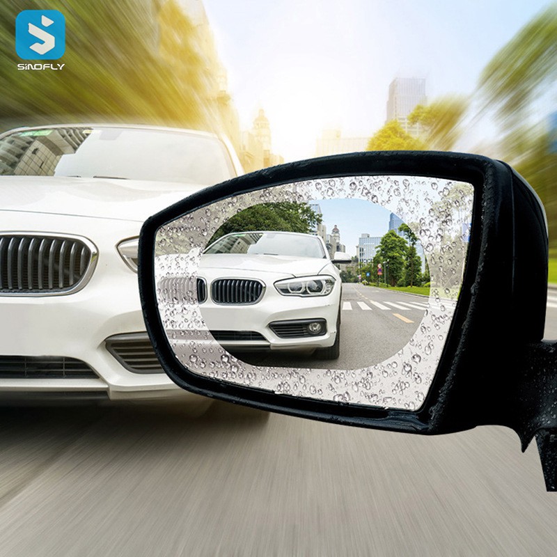 Car mirror waterproof sticker